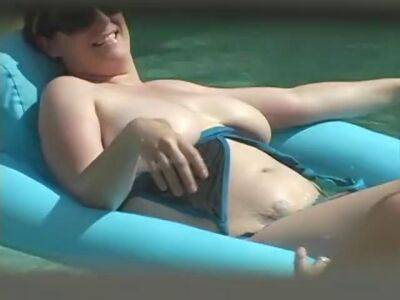 Busty amateur wife gets horny on vacation and fucks by the pool - sunporno.com